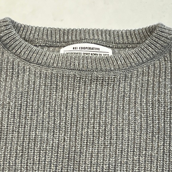 REI Cooperative Wallace Lake Sweater Womens Medium Organic Cotton Heathered - Picture 3 of 8
